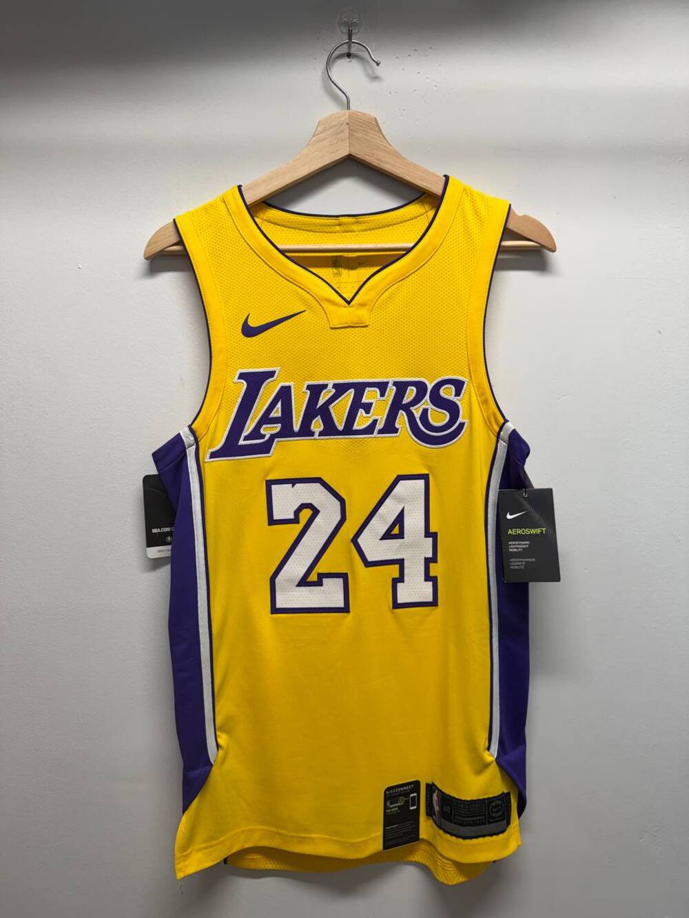 Nike Aeroswift NBA Authentic Kobe Bryant #24 Los Angeles Lakers Jersey
